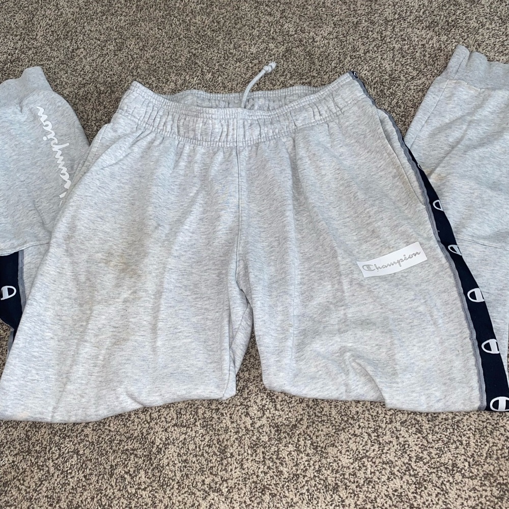 Mens champion grey sweatpants